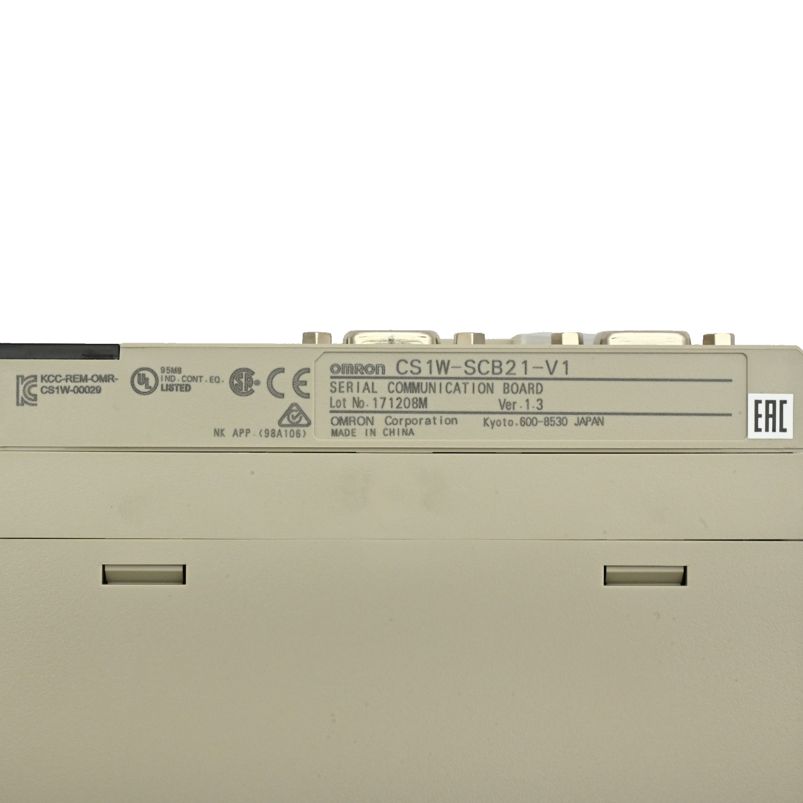 Omron CS1G-CPU45H CPU Unit w/ CS1W-SCB21-V1 Serial Communication Board