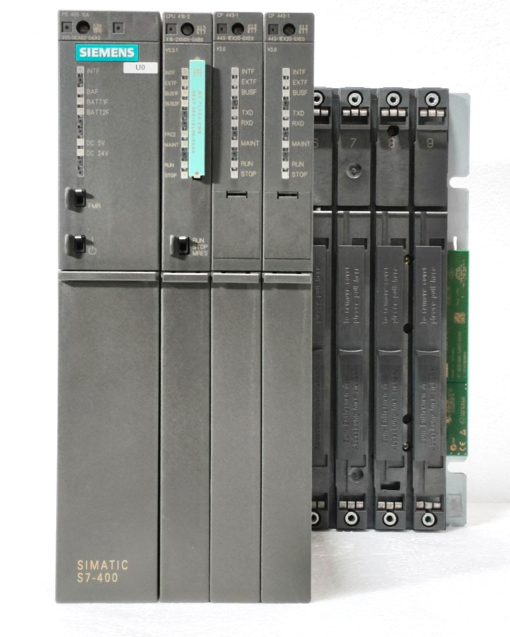 SIEMENS CPU 416-2 (6ES7416-2XN05-0AB0) + PS 405 10A + 2X CP 443-1