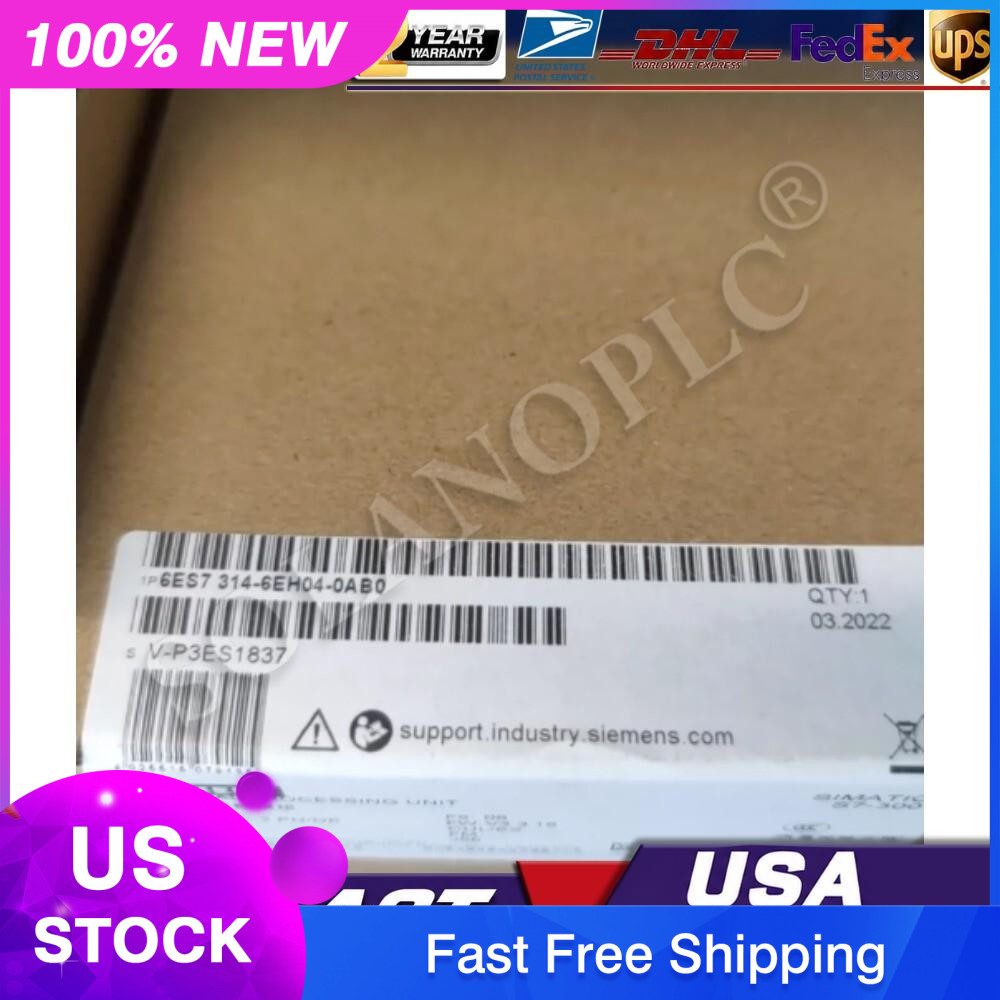New Siemens 6ES7 314-6EH04-0AB0 6ES7314-6EH04-0AB0 S7-300, CPU 314C-2PN/DP
