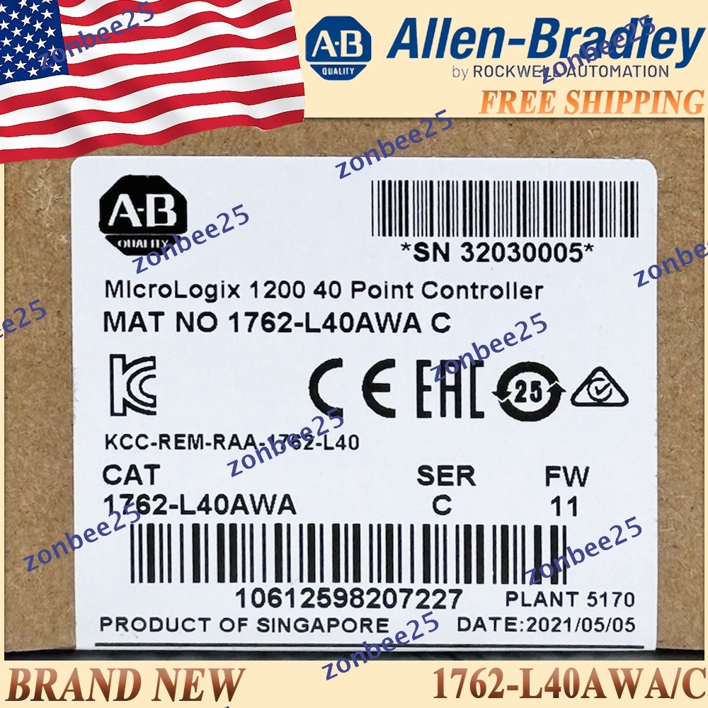 New AB 1762-L40AWA/C MicroLogix 1200 40 Point Controller 1762L40AWA serC