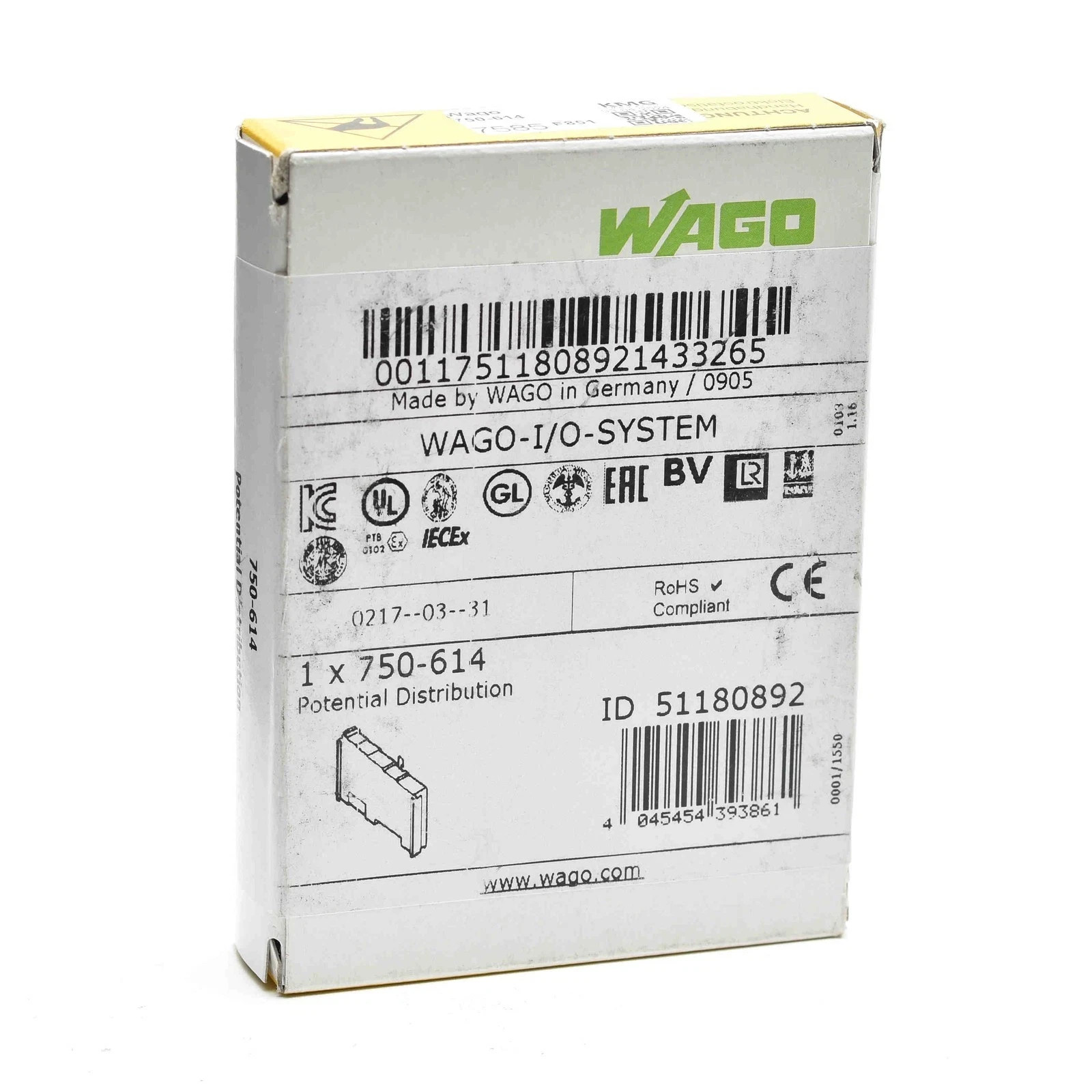 NEW IN BOX WAGO 750-614 Potential Multiplication Module 750614