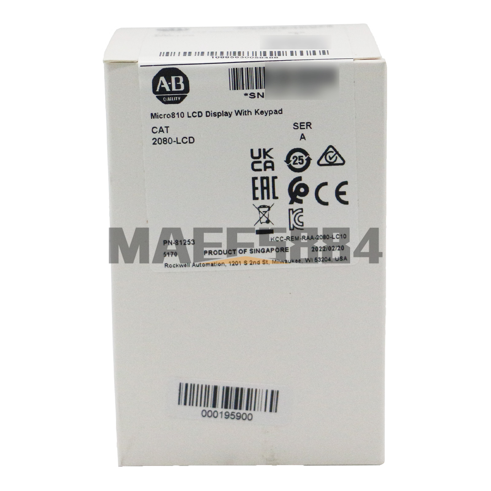 New Allen-Bradley 2080-LCD Micro810 LCD Display with Keypad PN-81253