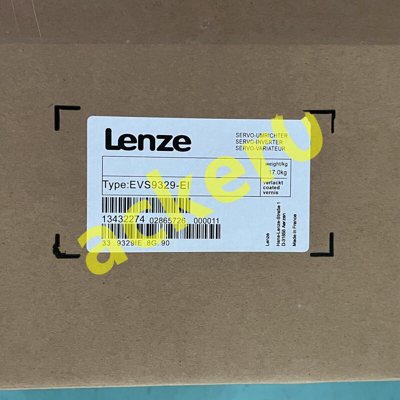 EVS9329-EI NEW LENZE SERVO DRIVE INVERTER EVS9329-EI8525.99
