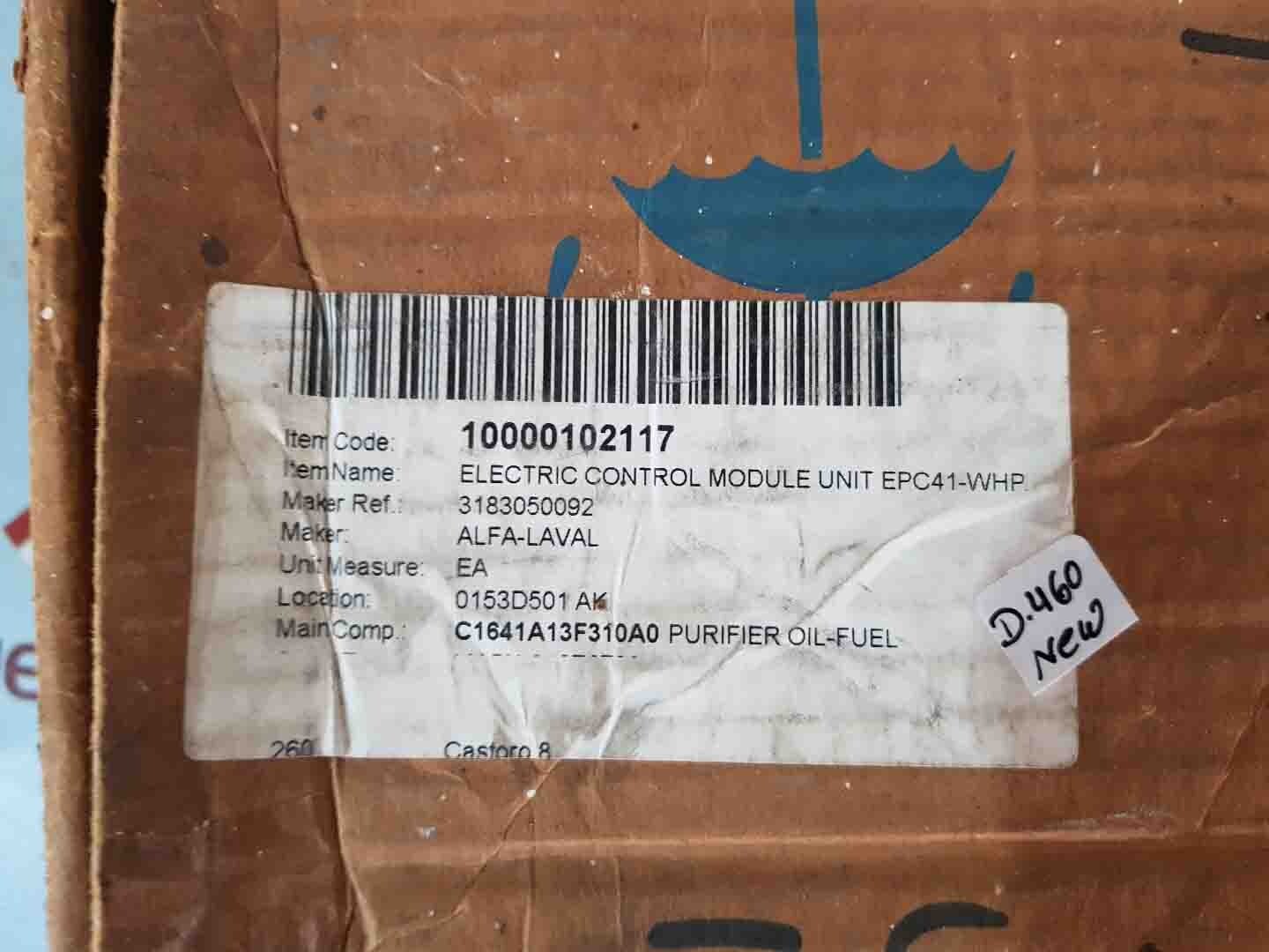 ALFA-LAVAL EPC41 Electric Control Module Unit 3183050092