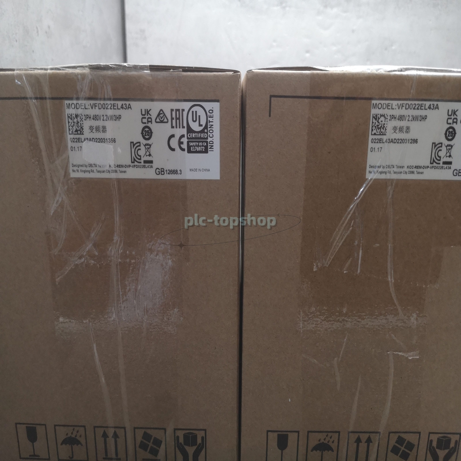 NEW Delta VFD022EL43A PLC Programmable 3Hp 460V Three Phase Input AC Micro Drive