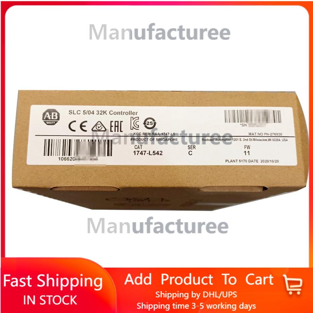 New Allen Bradley 1747-L542 SER C SLC 500 5/04 CPU PROCESSOR UNIT 1747L542