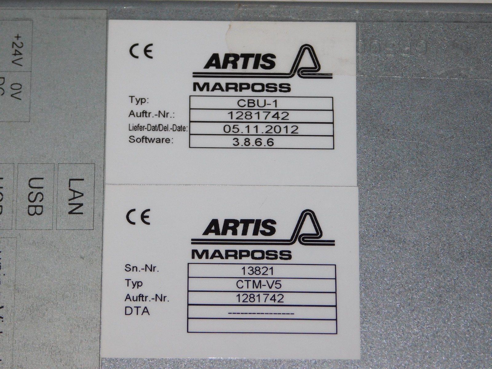 Artis Marposs CBU-1.2 CTM-V5 Compact Industrial Computer System Control Module