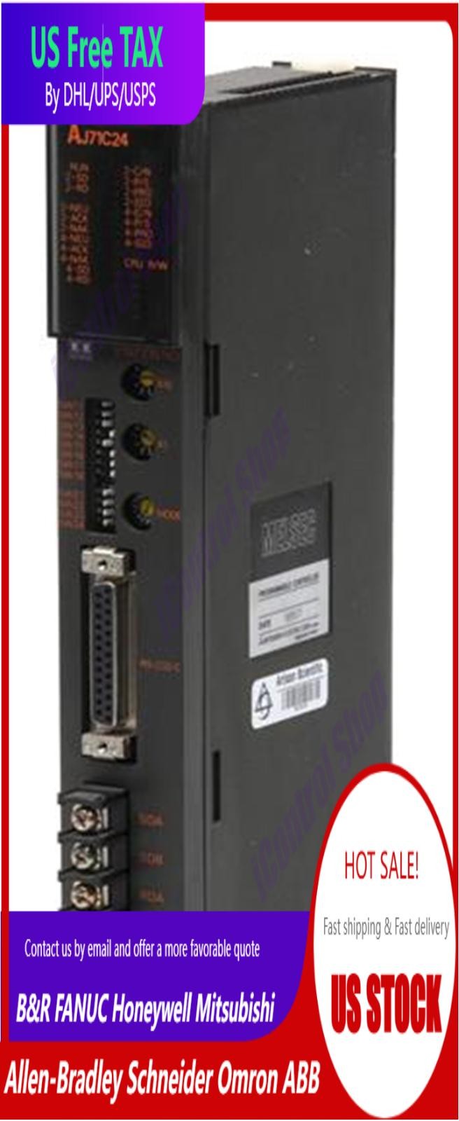 1PC New Mitsubishi AJ71C24 PLC Module Expedited Shipping