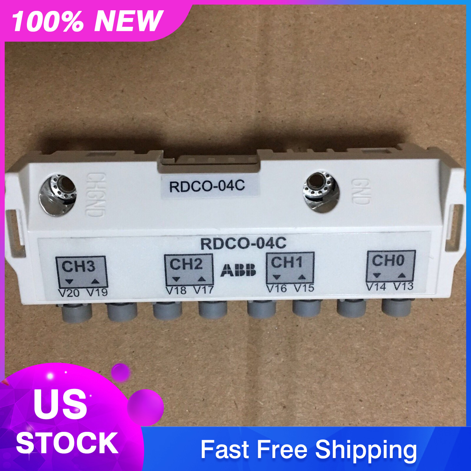 ONE new ABB RDCO-04C inverter fiber optic adapter Fast Delivery #YP1