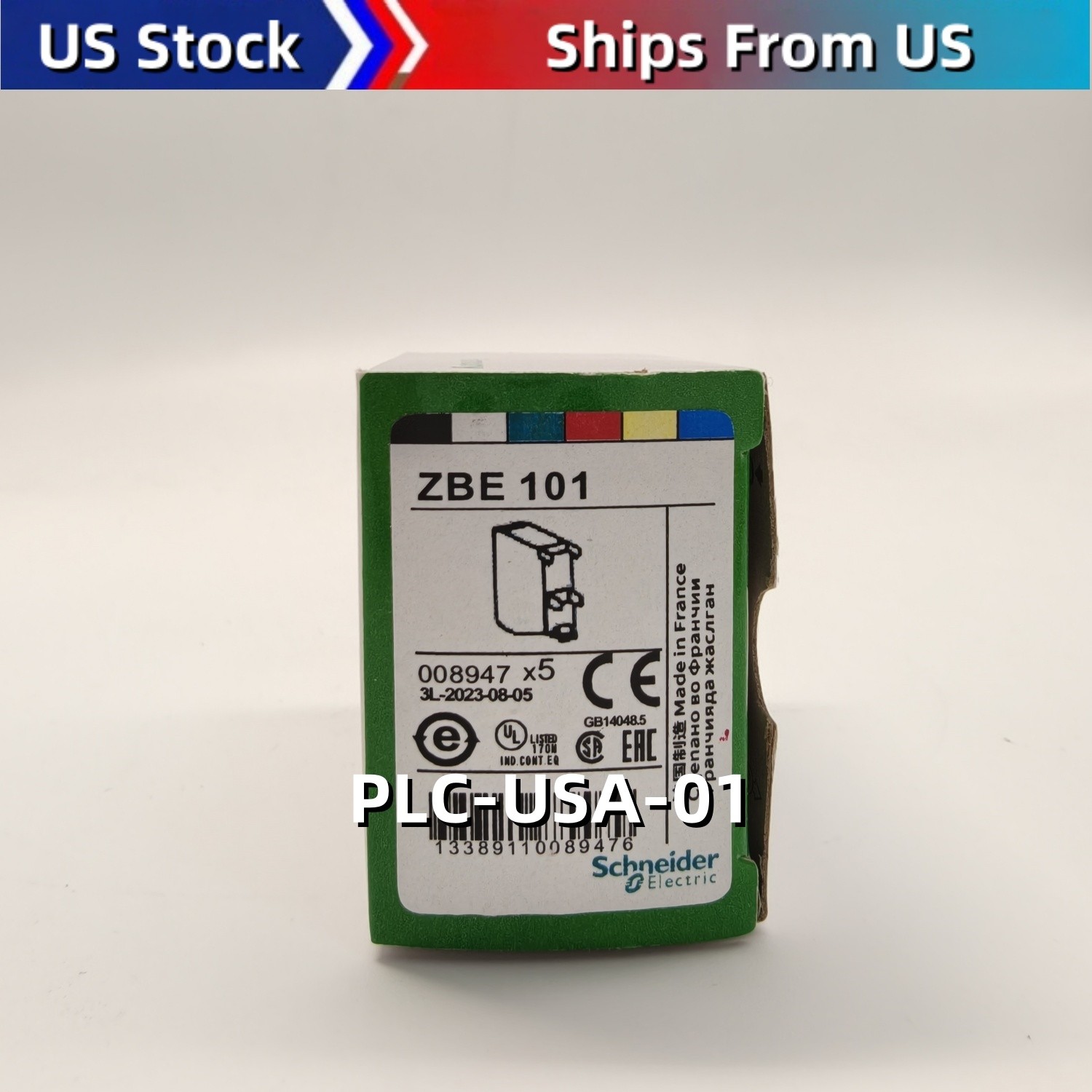 5PCS/BOX NEW Schneider Electric ZBE-101 ZBE101 Contact Block Ships From US