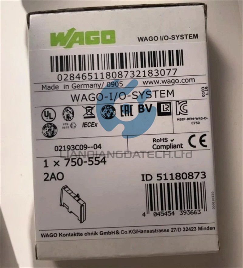 NEW WAGO 750-554 Module PLC 750-554 In Box