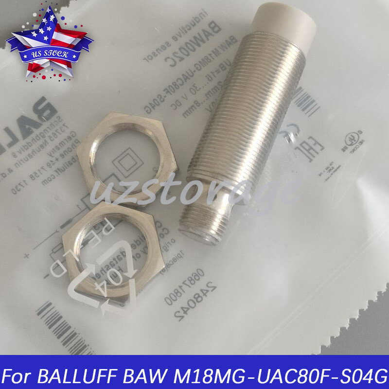 For Balluff BAW M18MG-UAC80F-S04G BAW002C Inductive Distance Sensor 15-30V 4-Pin