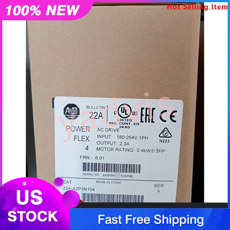 NEW Allen-Bradley 22A-A2P3N104 POWERFLEX 4 22AA2P3N104 AB