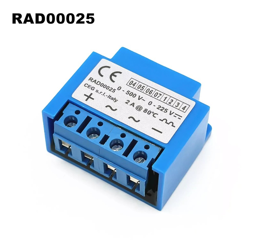 1PC motor brake rectifier CEG s.r.l.- RAD00025 0-500V~ 0-225V- 2A@80℃