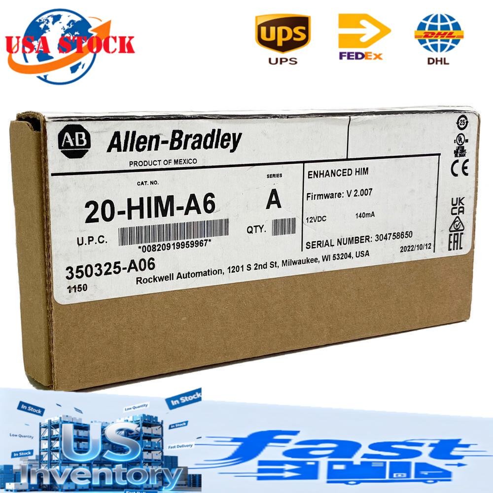 Allen Bradley 20-HIM-A6 PowerFlex HIM FW V 2.007 USA US Free Tax