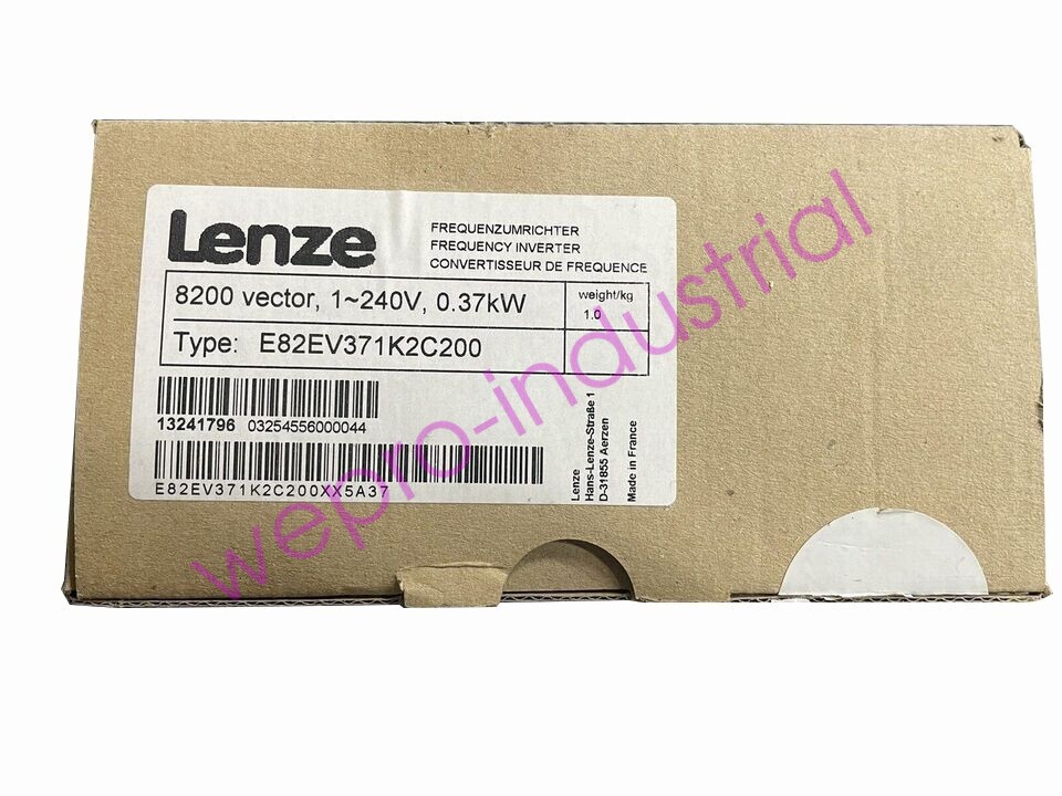 E82EV371K2C200 NEW LENZE E82EV371_2C200 Vector 1-240v 0.37kW E82EV371-2C200