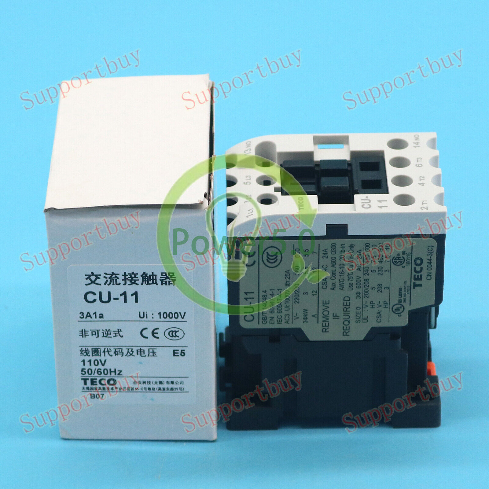 New CU-11 110V For TECO Taian AC contactor Free Shipping~
