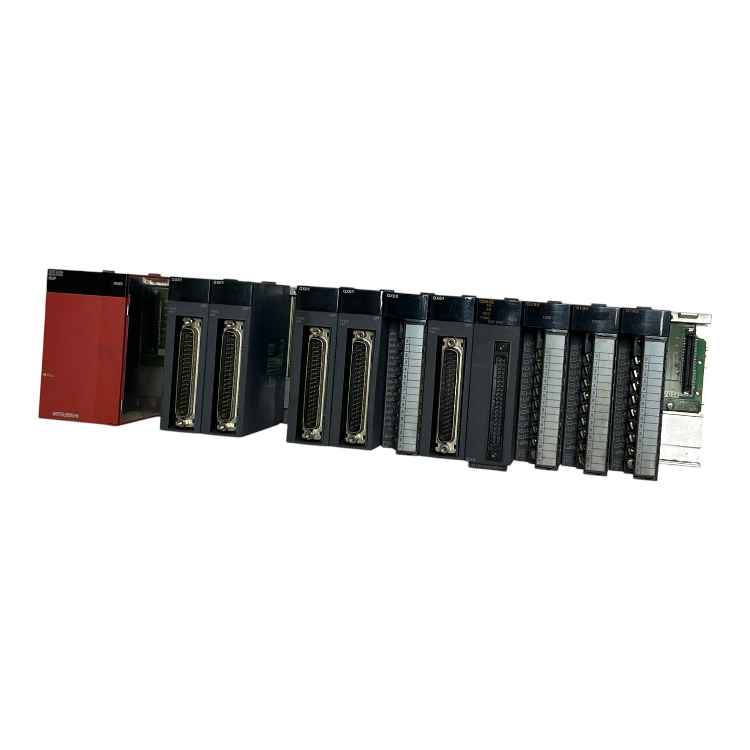 MITSUBISHI MELSEC-Q PLC Assembly Q312B Rack Q63P QX81 QX80 QY80 QD62E