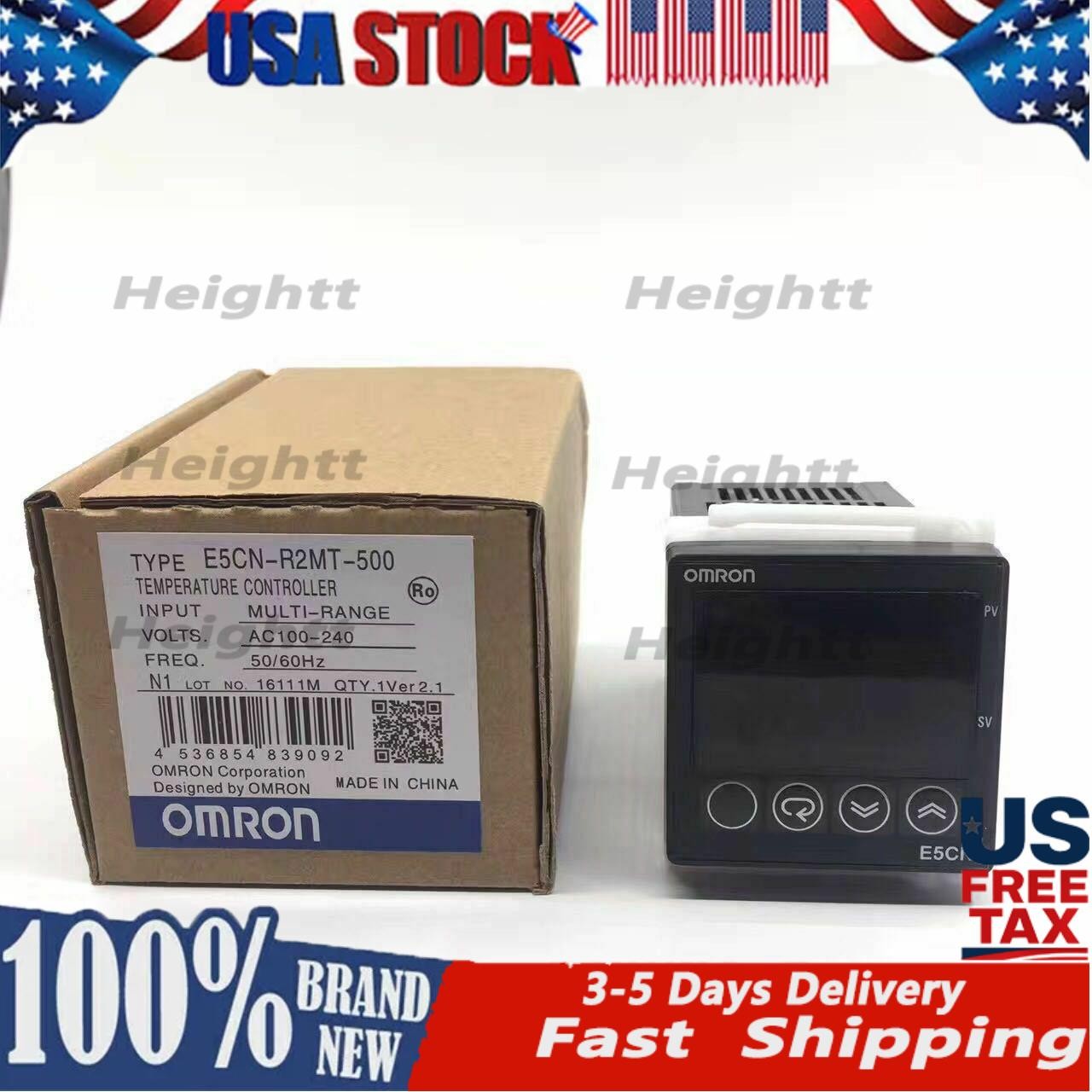 NEW good OMRON Temperature Controller E5CN-R2MT-500 100-240V E5CNR2MT500