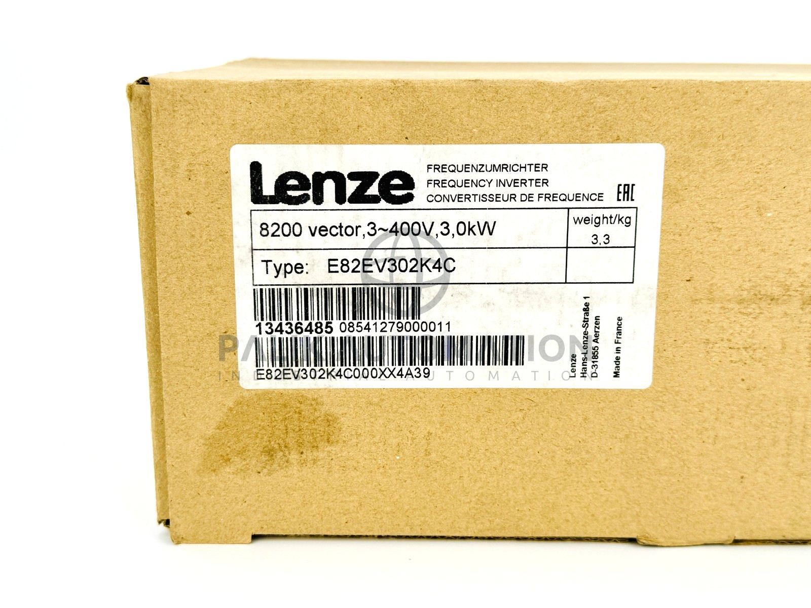 LENZE E82EV302K4C E82EV302_4C INVERTER 8200 SERIES 3.0kW 13436485 NEW