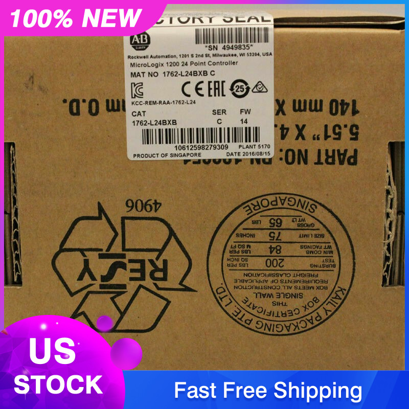 New Sealed 1762-L24BXB SER C MicroLogix 1200 24 Point Controller In Stock