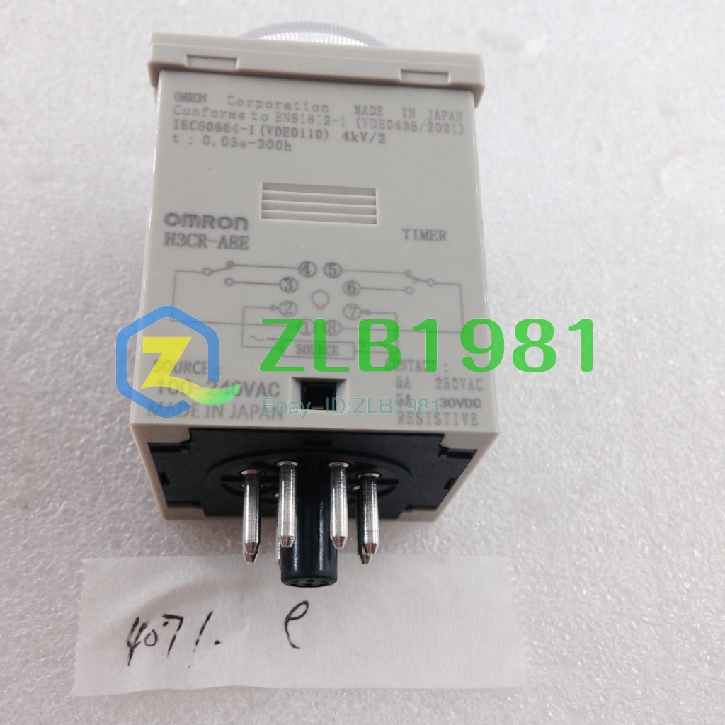 NEW OMRON H3CR-A8E 100-240VAC 100-125VDC 90-Day Warranty [u58]