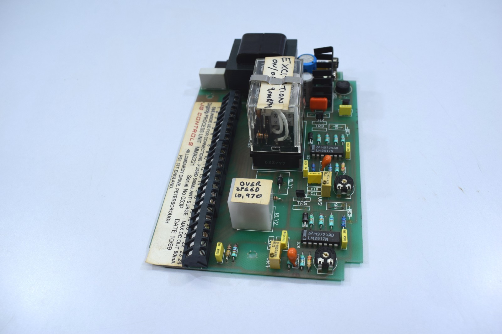 JG Controls MMA2221 Digilog Process Unit MAX DC OUT 80 mA 3649