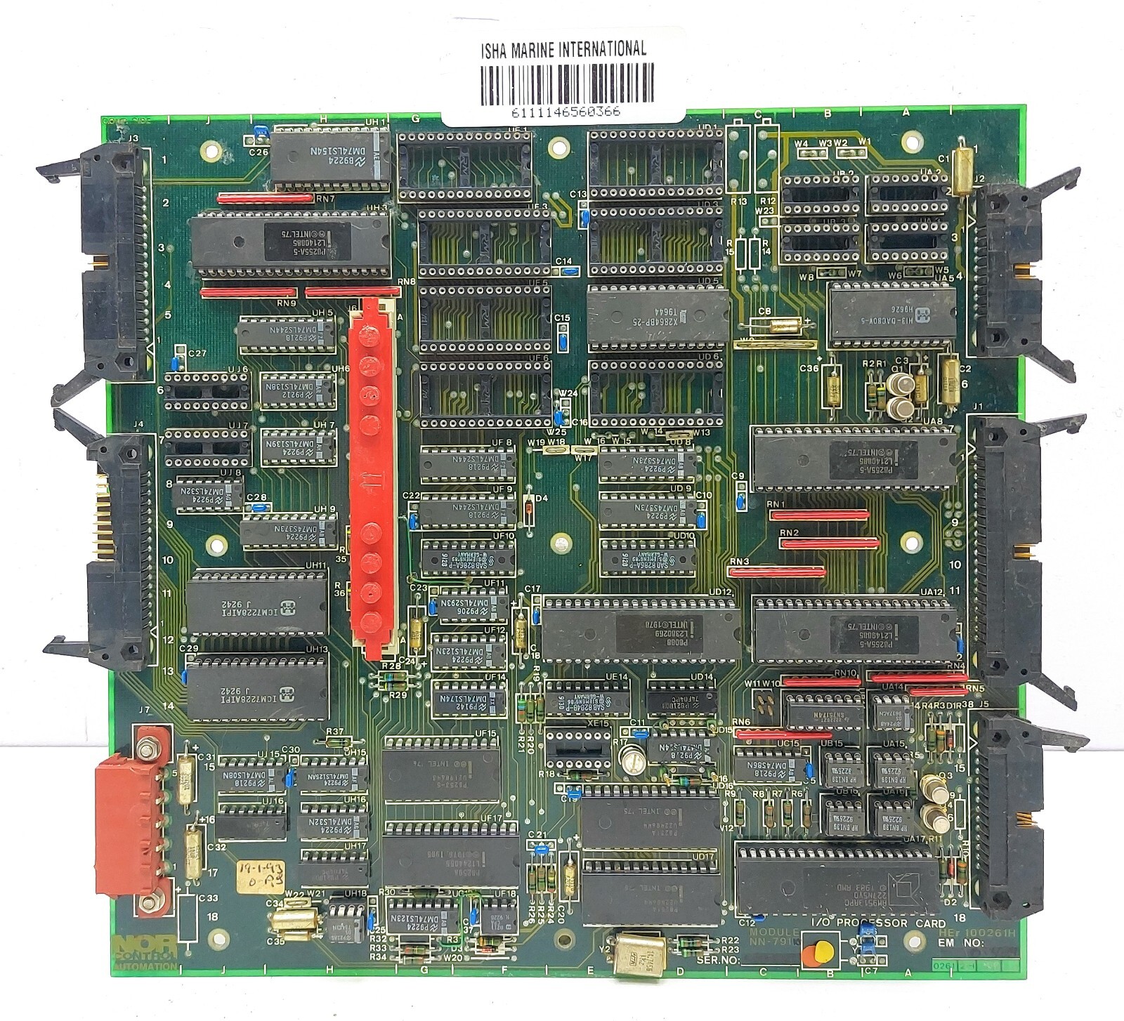 Nor Control NN-791 HEr100261H I/O Processor Card 0366