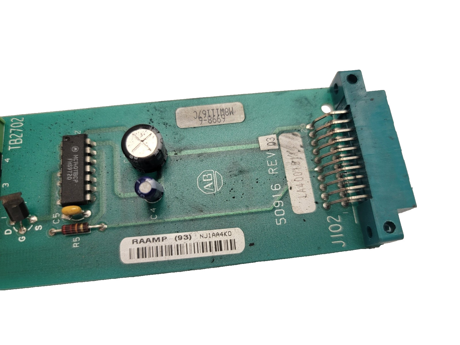 Allen Bradley 50916 Rev. 03 Trip Control Board J102 Allen-Bradley