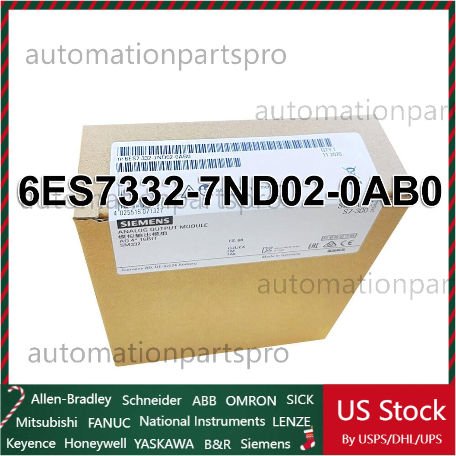 6ES7332-7ND02-0AB0 New Siemens S7-300 Analog Output SM 332 6ES7 332-7ND02-0AB0