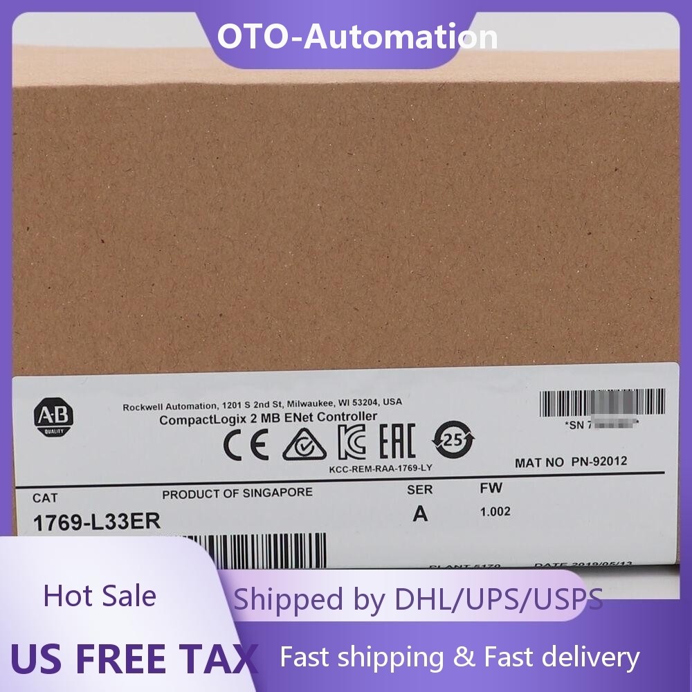 New Allen-Bradley 1769-L33ER CompactLogix ENet Controller 1769L33ER US Free Tax