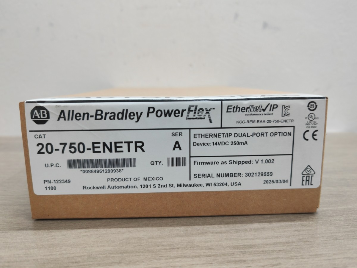 Allen-Bradley 20-750-ENETR PowerFlex 750 Ethernet/IP Dual Port New