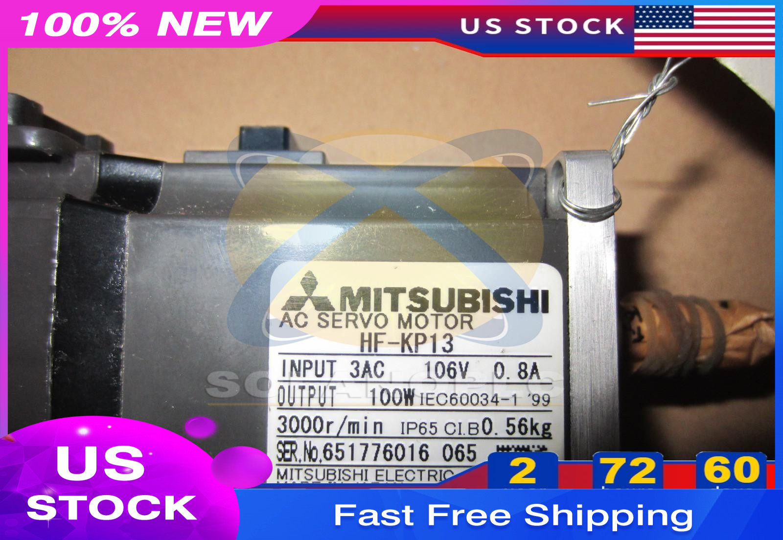 MITSUBISHI HF-KP13 SERVO MOTOR HFKP13 New In Box Fast Shipping 1PC