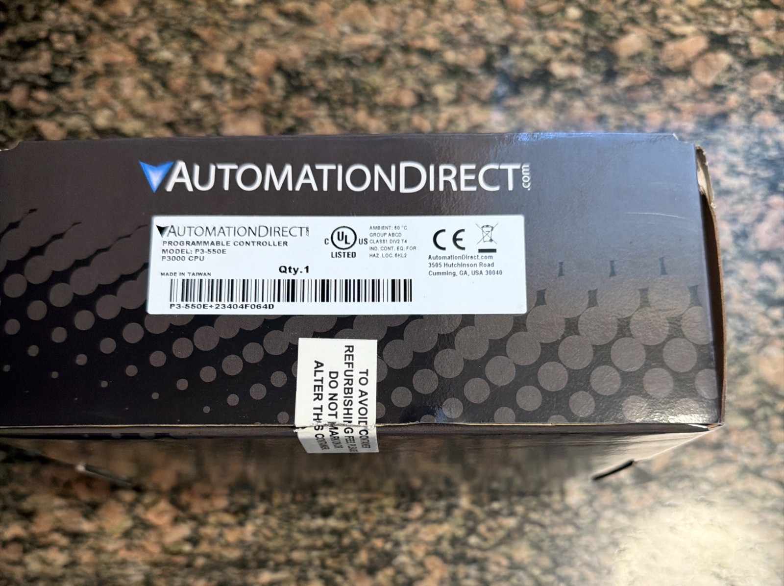 NEW AUTOMATION DIRECT P3-550E Productivity 3000 PLC, CPU w/ LCD Display