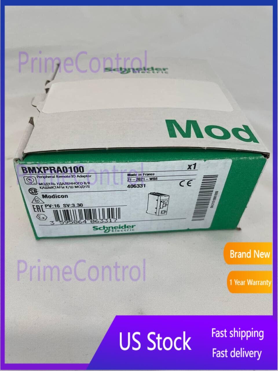 New Schneider Electric BMXPRA0100 Modicon X80 Peripheral Remote IO Adaptor Modul