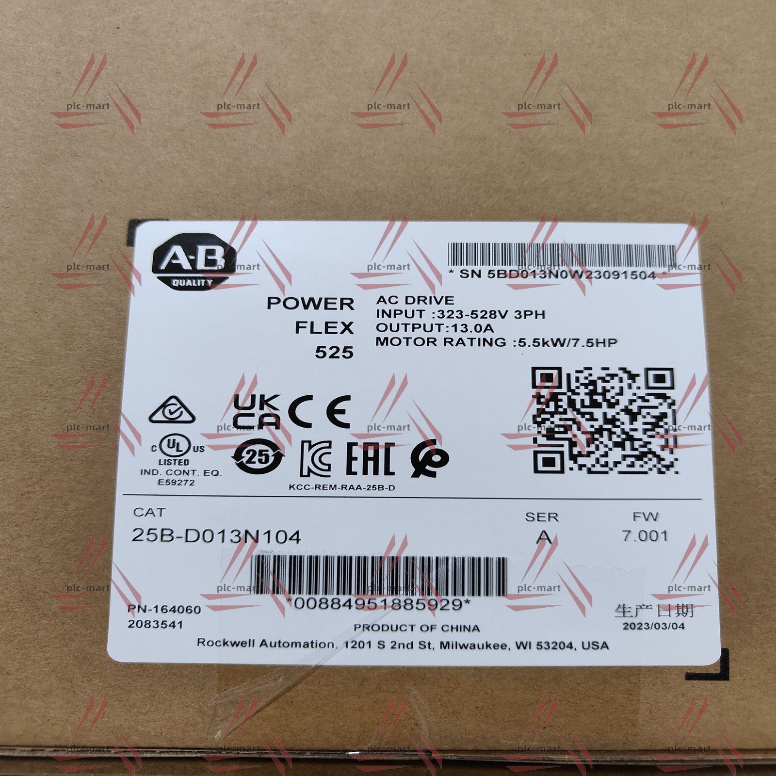 1PC Expedited shipping NEW Allen-Bradley 22B-D2P3N104 Real US stock