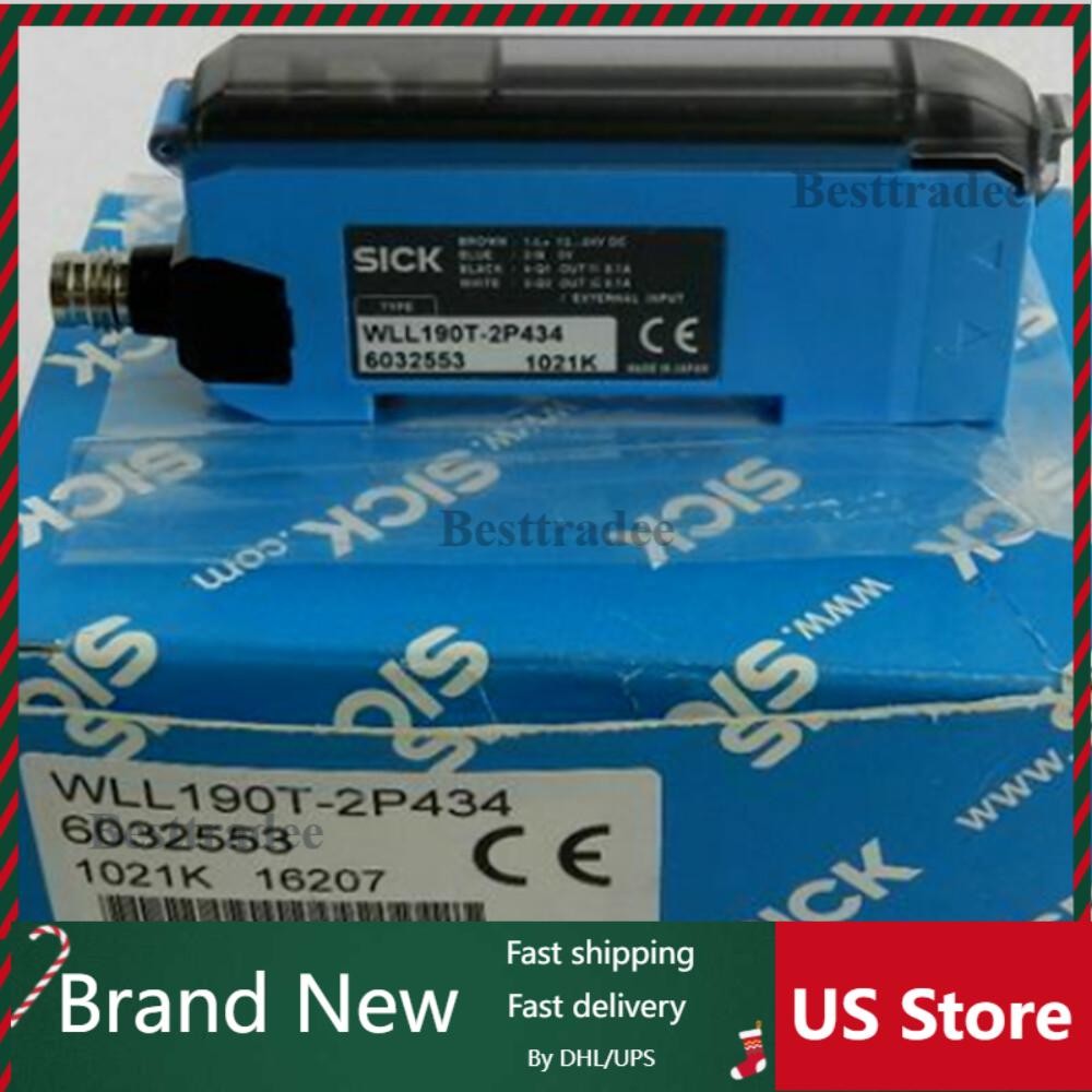 NEW SICK WLL190T-2P434 PLC ) PHOTOELECTRIC FIBER OPTIC SWITCH STAND ALONE