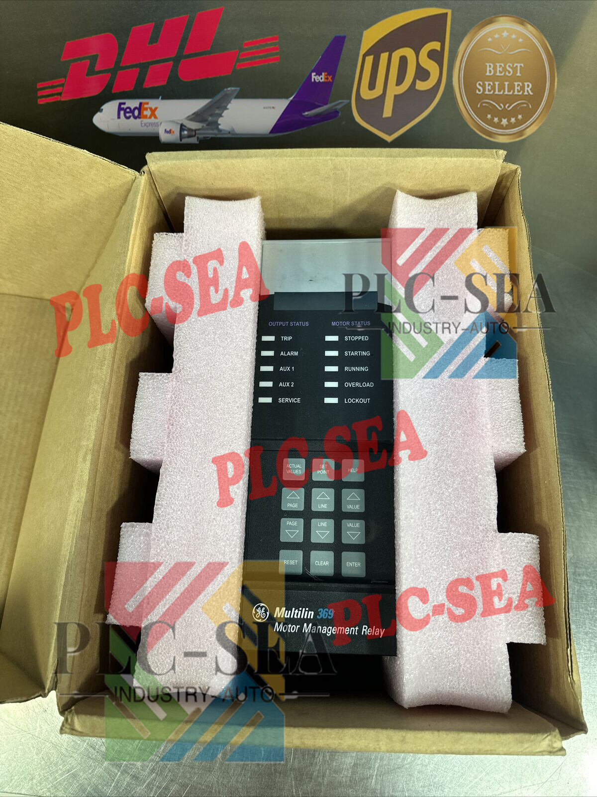 New GE MULTILIN 369-HI-R-0-0-0-0-E MOTOR PROTECTION RELAY MODULE VIA FEDEX/DHL