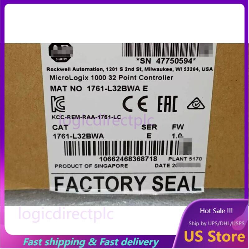 Allen-Bradley 1761-L32BWA MicroLogix1000 32 Point Controller US Free Tax