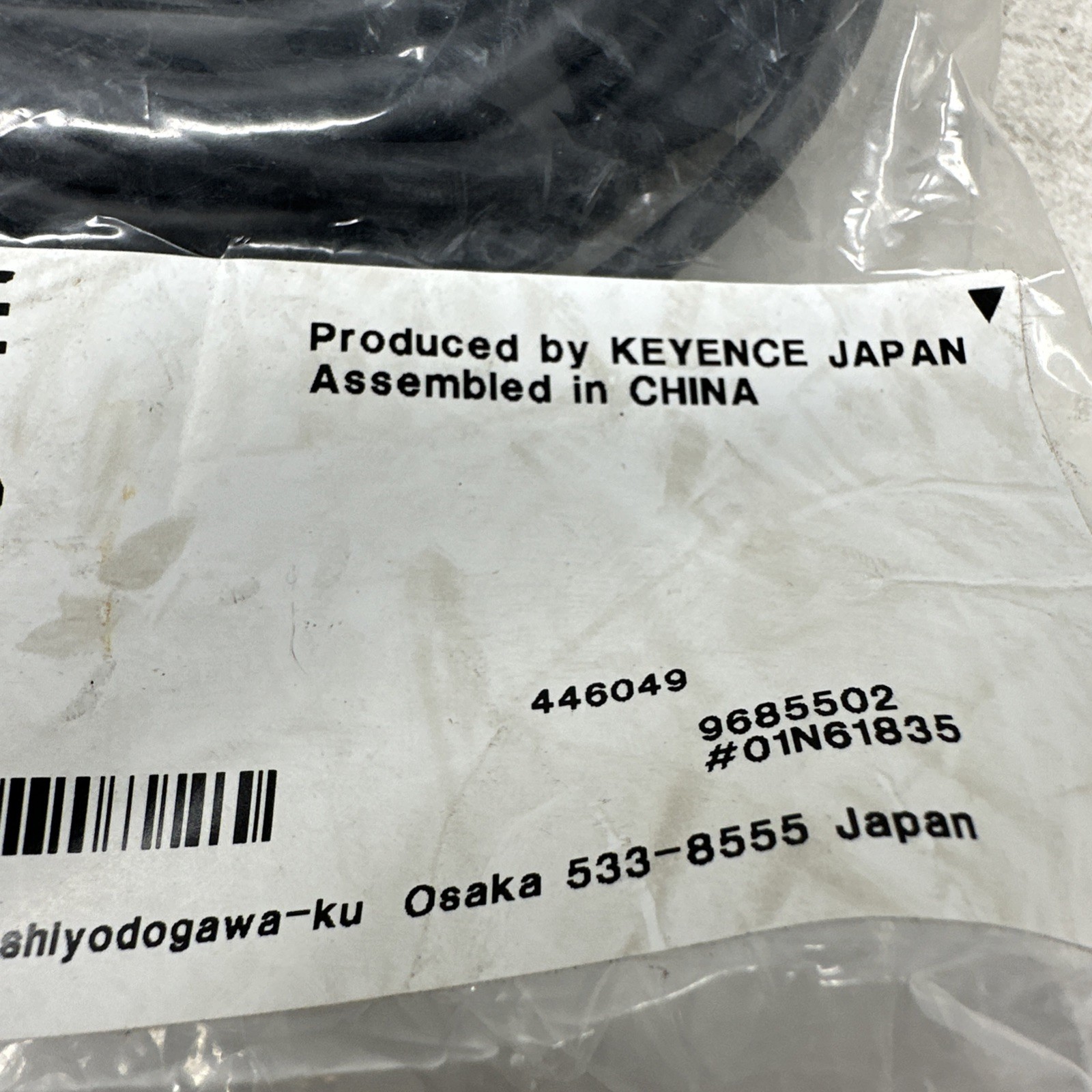 Keyence OP-85502, 10 Meter M12 4-Pin Cable Cord Cordset Harness