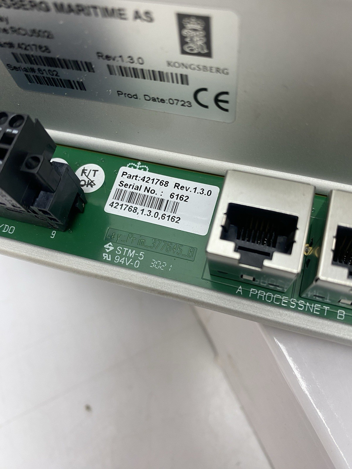 Kongsberg RCU502i Remote Controller Unit Rev. 1.3.0 , Part.421768
