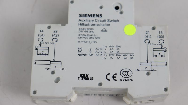 Siemens Circuit Breaker 5SY41 MCB A4 + 5ST3010AS EXCELLENT CONDITION