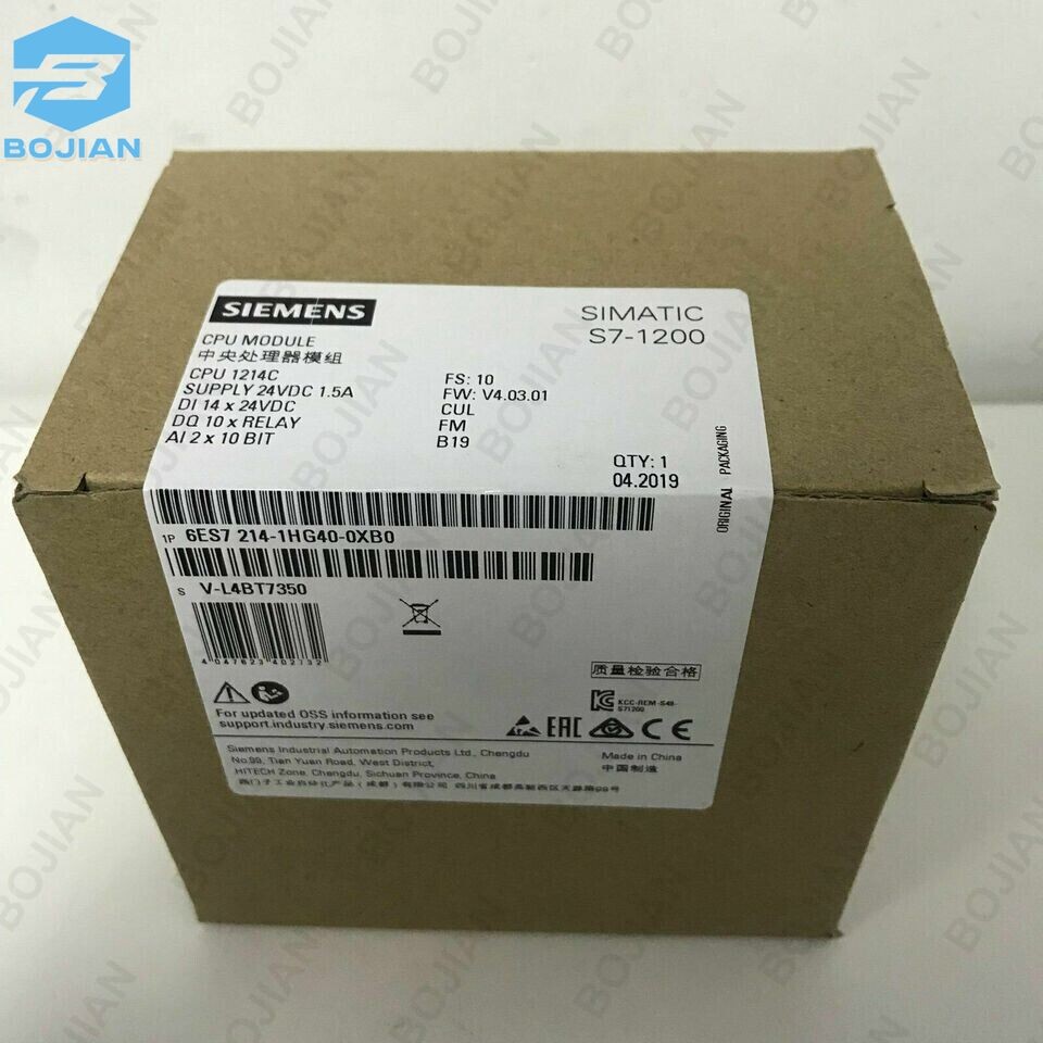 New Siemens 6ES7214-1HG40-0XB0 SIMATIC S7-1200 CPU 1214C 6ES7 214-1HG40-0XB0
