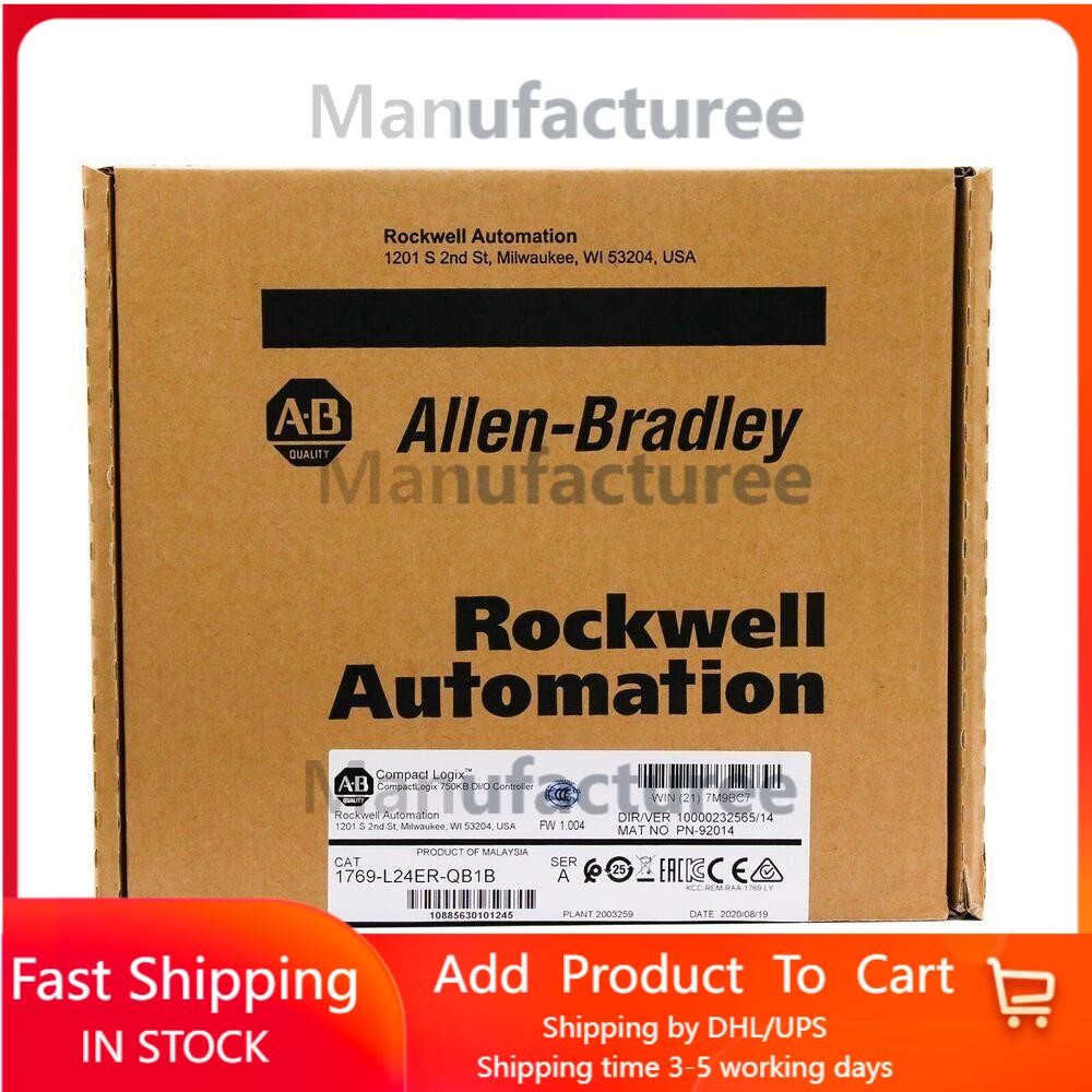 Allen-Bradley CompactLogix 1769-L24ER-QB1B 750KB DI/O Controller 1769L24ERQB1B