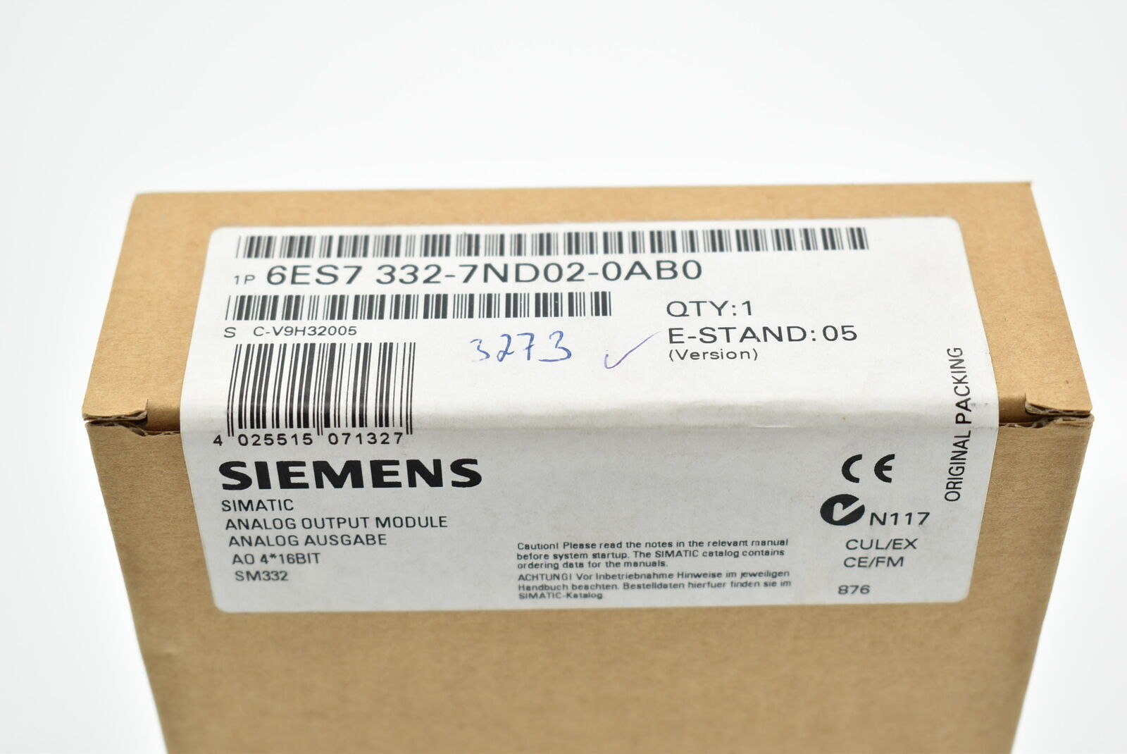 6ES7 332-7ND02-0AB0 Siemens 6ES7332-7ND02-0AB0 NEW IN BOX Expedited Shipping