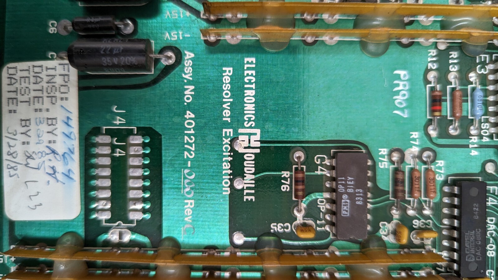 Houdaille 4001272-000 Resolver Excitation Rev C
