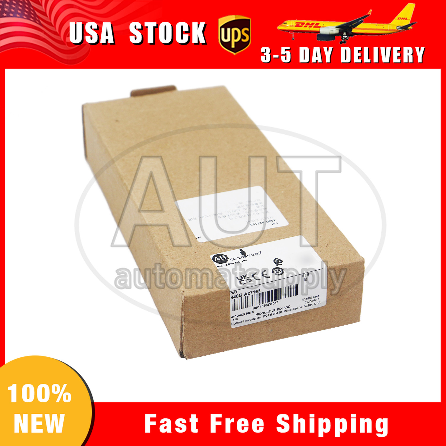 NEW Allen-Bradley Guardmaster Sliding Bolt Actuator 440G-A27163