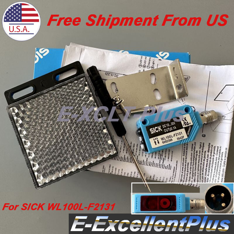 1PCS Photoelectric Sensor Optical Switch For Sick WL100L-F2131 6030709 0.1A 3Pin