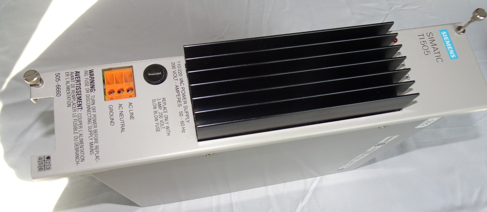 SIMATIC 505 16-SLOT ASSEMBLY SIEMENS TI545, TI505 *SEE DETAILS BELOW* (098)