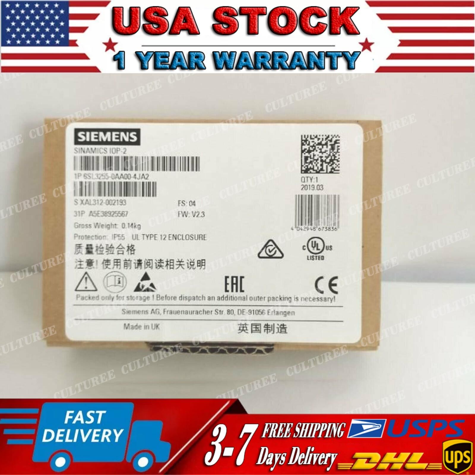 New Siemens 6SL3255-0AA00-4JA2 G Intelligent Operator Panel 6SL3 255-0AA00-4JA2